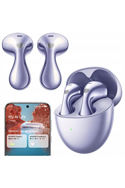 Huawei eKit Căști wireless Huawei FreeBuds 6 ANC TWS intraauriculare violet
