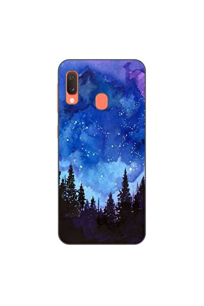 OEM Husa compatibila cu Samsung Galaxy A20e Silicon Gel Tpu Model Night Forest