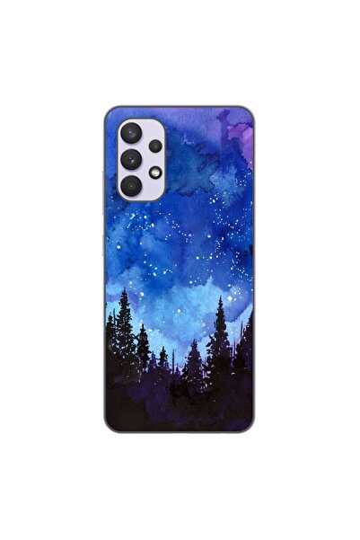 OEM Husa compatibila cu Samsung Galaxy A32 4G Silicon Gel Tpu Model Night Forest