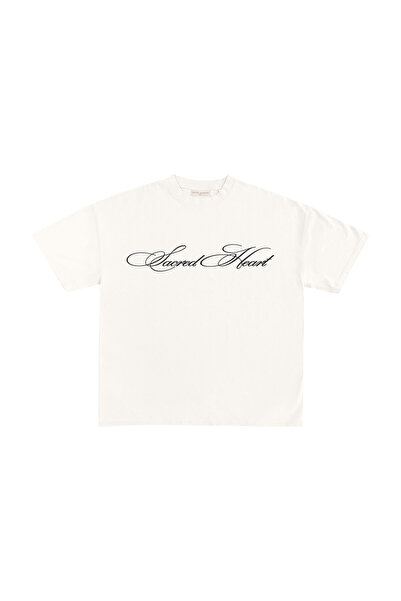 lethestudios Sacred Heart Baskılı T-Shirt