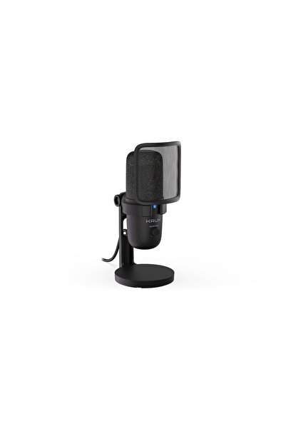 Krux Microfon capacitiv Emote 2000S USB-C pentru streaming, cu filtru anti-po...