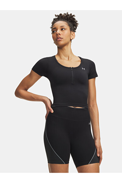 Under Armour Tricou de damă Vanish Seamless Crop Zip SS