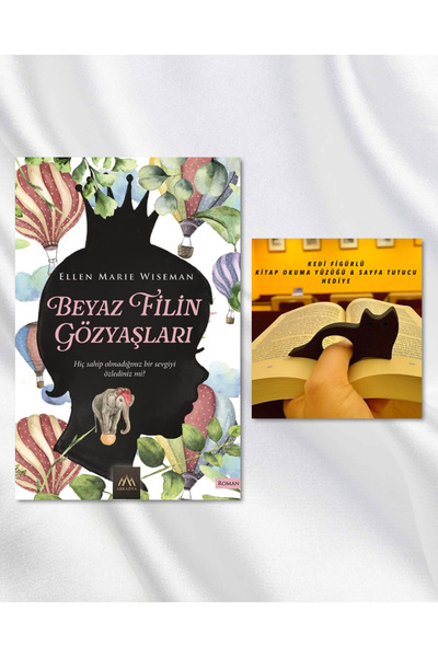 Arkadya Yayınları BEYAZ FİLİN GÖZYAŞLARI / KEDİ FİGÜRLÜ KİTAP OKUMA YÜZÜĞÜ & ...