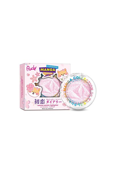 RUDE cosmetics Iluminator Colecția Manga Twinkle Twinkle, nuanța Sawa-Chan's ...