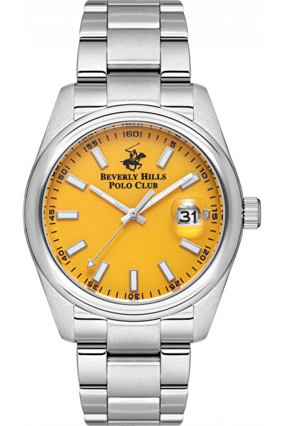 Beverly Hills Polo Club Ceas de modă galben pentru bărbați BEVERLY HILLS BP35...