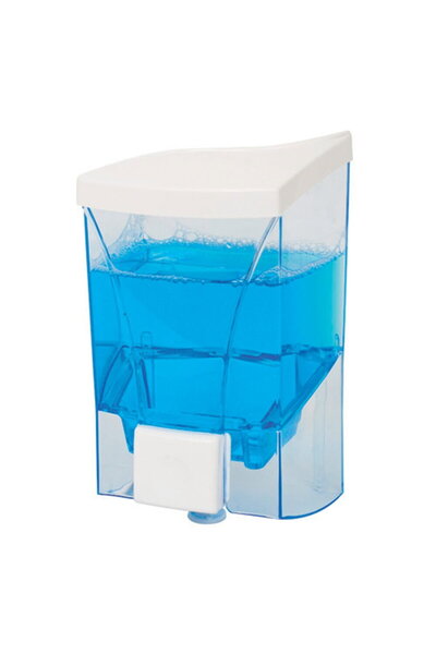 SANITEC Dozator sapun lichid SN6026, plastic, alb/transparent, 1 l
