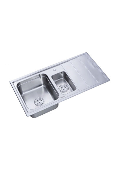 Freddo Chiuveta SN9012S, 2 Cuve stanga, Anticalcar, Inox, 97x50 cm