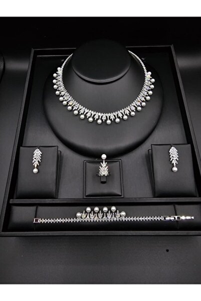 ABAS Zircon jewelry set on small ball design