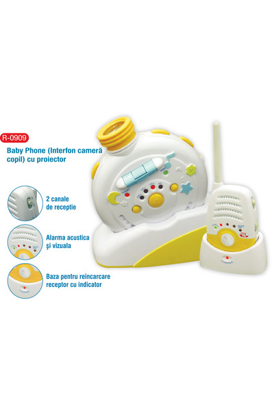 Primii Pasi Baby Phone (Interfon camera copil) cu proiector