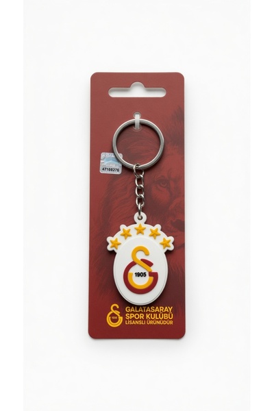Piolent Galatasaray Silicone Keychain Licensed Gs Fan Product Original Yellow...