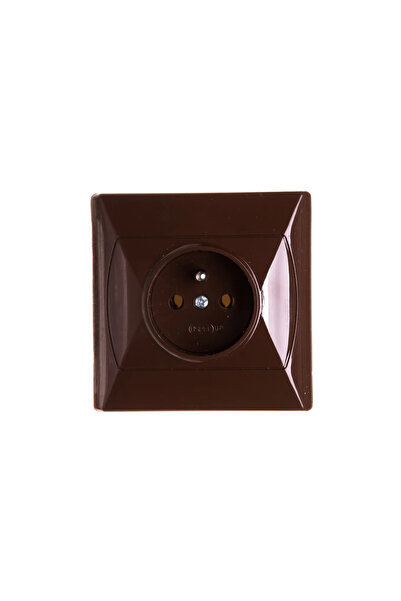 OSPEL Priză simplă cu accent bronz șlefuit (GP-1AZ/00)