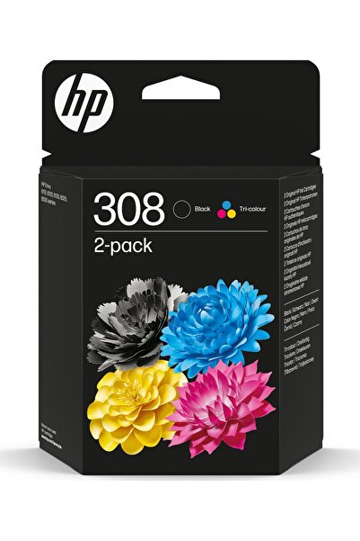 HP Cartuș de cerneală 308 negru+tricolor