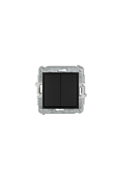 KARLIK ICON Mecanism conector scară dublă (două taste fără pictograme) negru ...