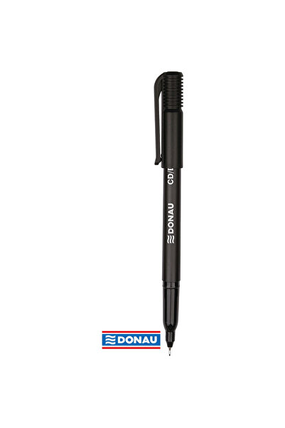 donau Marker permanent cu vârf tip ac, vârf S, pentru CD/DVD, scriere de 0.4 ...