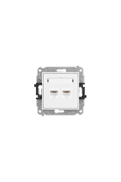 KARLIK ICON Mecanism de priză dublă pentru computer 2xRJ45, cat. 5e, 8 pini a...