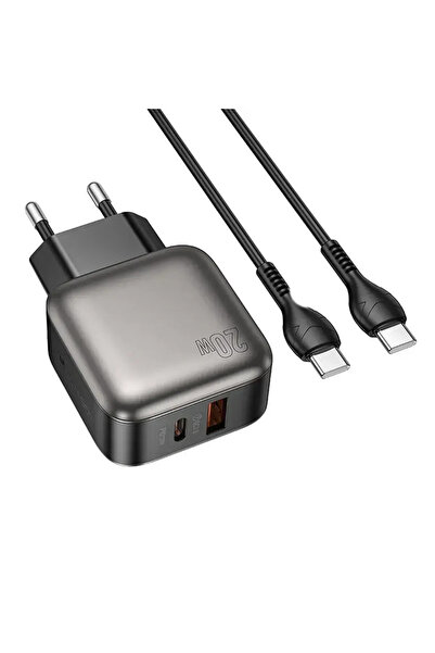 Lamtech Σετ Φορτιστή Διπλής Θύρας QC 3.0 PD 20 W