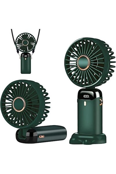 OEM Ventilator portabil 4-în-1, Ecran LCD, De mână, De birou, Pentru gât, 5 t...