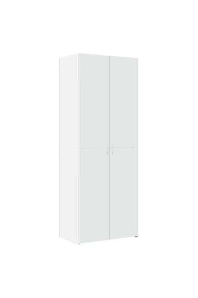 vidaxl Dulap înalt, alb, 70 x 42.5 x 185 cm, lemn prelucrat