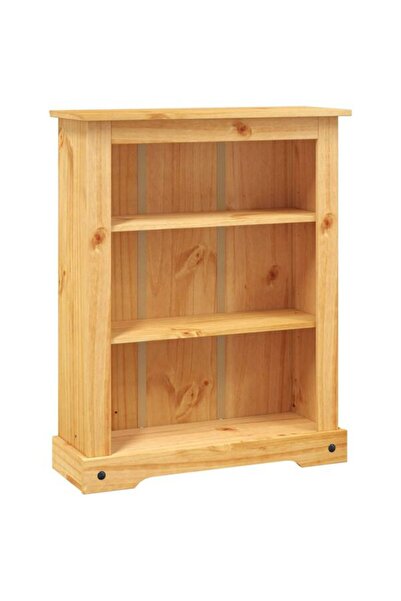vidaxl Bibliotecă din pin cu 3 rafturi, stil Mexican Corona, 80 x 29 x 100 cm