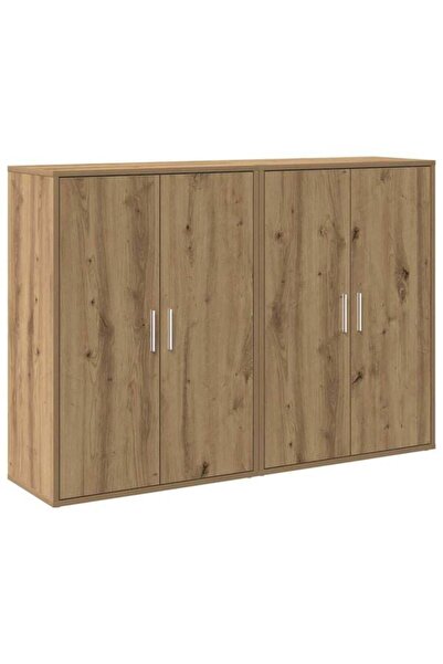 vidaxl Comodă 2 buc. Stejar Artisan 60 x 31 x 84 cm Lemn prelucrat