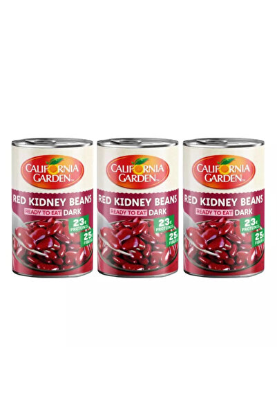 California Garden Ready To Eat Red Kidney Beans Dark- 3X400gms