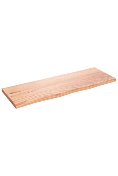 vidaxl Blat de baie, maro deschis, 80 x 30 x 2 cm, lemn masiv tratat