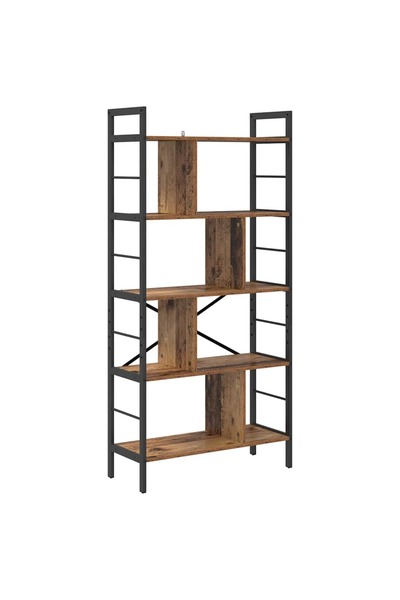 vidaxl Raft pentru cărți Lemn Vechi 75 x 30 x 156 cm Lemn compozit