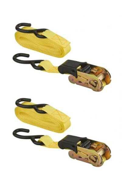 THIRARD Set de 2 chingi cu clichet cu cârlig, 25 mm x 5.00 m