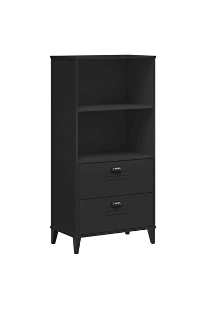 vidaxl Bibliotecă „VIKEN”, negru, 60x35x123 cm, lemn prelucrat