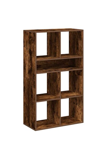 vidaxl Bibliotecă, stejar fumuriu, 66x31x112 cm, lemn prelucrat