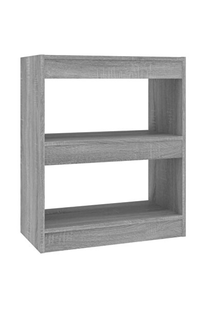 vidaxl Bibliotecă/Separator cameră, gri sonoma, 60x30x72 cm, PAL