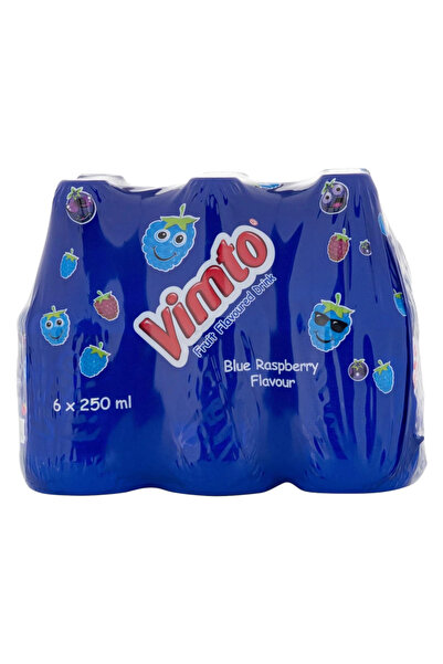 VIMTO مشروب بنكهة التوت الأزرق في زجاجة بلاستيكية - 6 × 250 مل