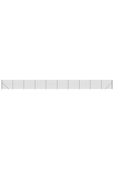 vidaxl Gard din plasă de sârmă cu țăruși de fixare, antracit, 1,6 x 25 m