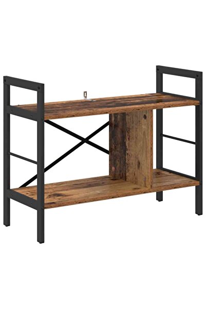 vidaxl Raft pentru cărți Lemn Vechi 75 x 30 x 58,5 cm Lemn compozit