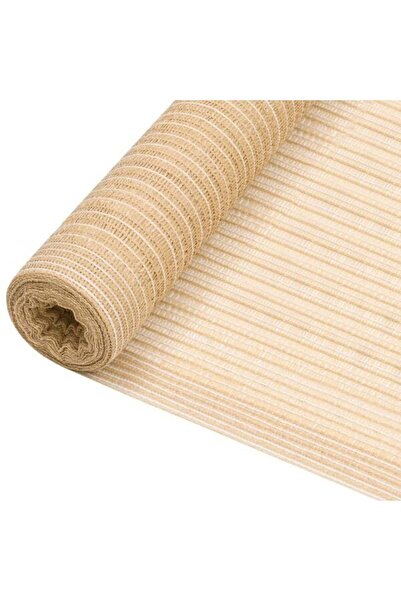 vidaxl Folie de protecție vizuală, bej, 2 x 25 m, HDPE, 75 g/m²