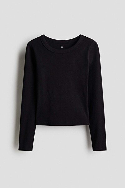 H&M قميص جيرسي قطني مضلع