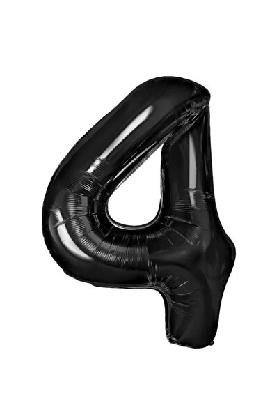 genaja Balon din Folie Metalizată, Model Cifra 4, Tematică Aniversare, 40 cm,...