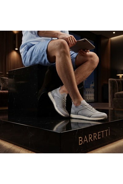 By Barretti Light Blue Mesh Model Sneaker