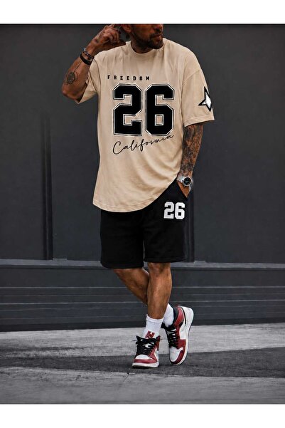 LOTS MODA Freedom 26 California Oversize Men's T-Shirt Shorts Set