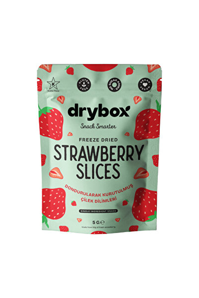 DRYBOX Strawberry Slices 5g – Freeze-Dried, No Added Sugar, 100% Natural Cris...