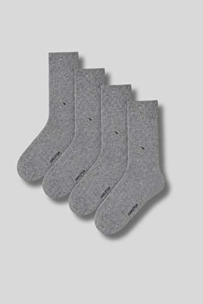 Ada Çorap & İç Giyim Men's 4-Pack Cotton Patterned Socks