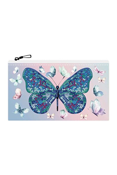 Liva Craft Diamond Mosaic Painting 19.1-X-10.9Cm Butterfly Pattern Wallet Bea...