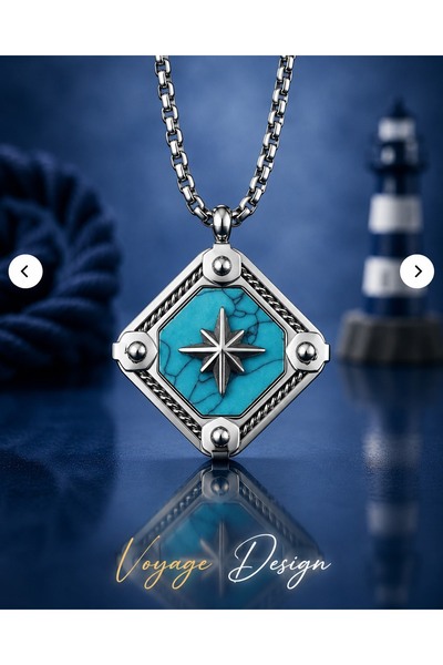 voyageaccessory Premium Design Stainless Titanium Steel North Star Sailor Com...