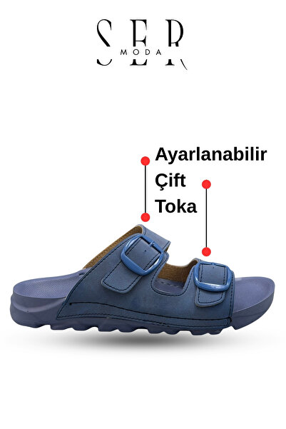 sermoda Women's Slippers – Flexible Anatomical Sole, Adjustable Double Buckle...