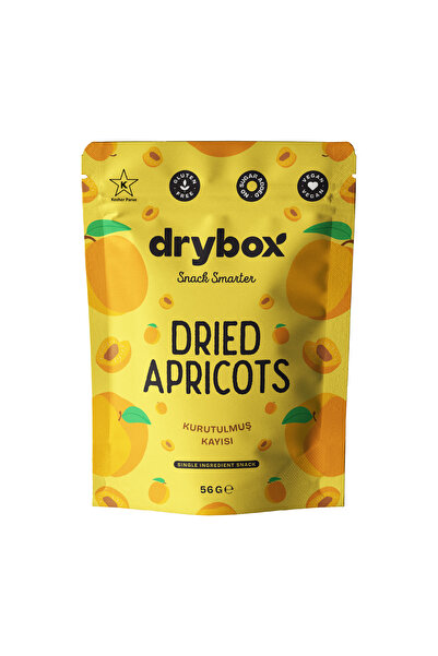 DRYBOX Dried Apricots 56g – No Added Sugar, 100% Natural Soft Healthy Fruit S...