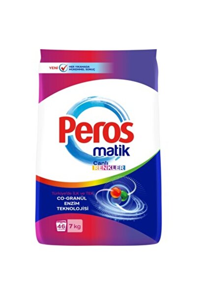 Peros Matik Toz Deterjan Canlı Renkler 7 kg - 46 Yıkama