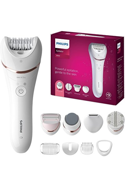 Philips Epilator Series 8000 5 in 1 Shaver for Women, Trimmer, Pedicure and B...