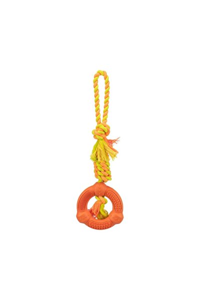 Trixie Παιχνίδι Σχοινί με Πλαστικό Κρίκο 12/41cm