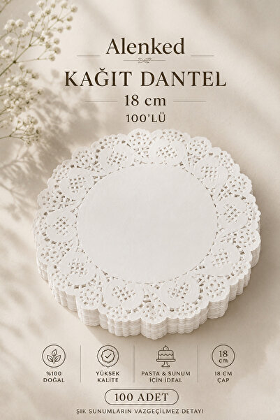 alenked Kağıt Dantel 18cm 100'lü