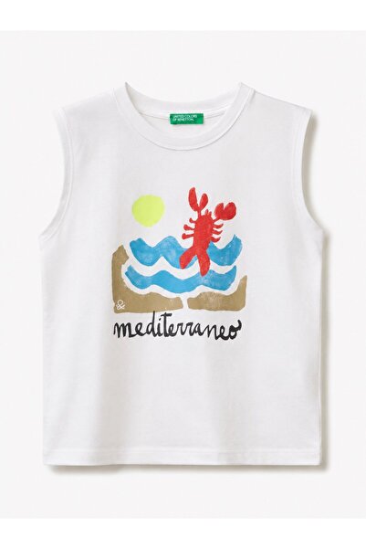 United Colors of Benetton Benetton baby boy printed t-shirt, 12 months - 6 ye...